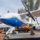 large agriculture spray drone from the Tulare drone expo