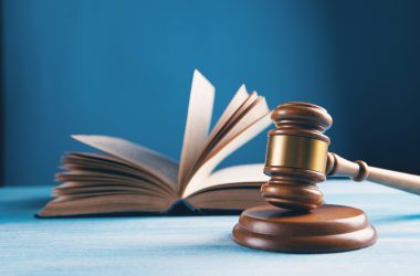 Image of a gavel and a law book